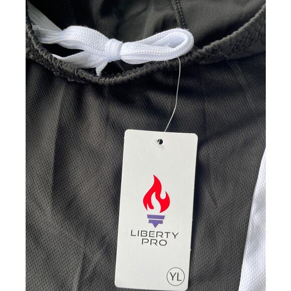 NWT LIBERTY PRO Training Short Black and white Boys Youth Sz YL NWT - Picture 8 of 8